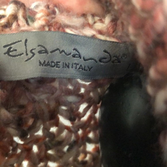 Elsamanda Italy Cowl Neck Knit Oversized Made in Italy Sweater-Size Large - Picture 7 of 7